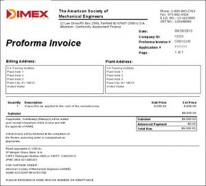 mẫu Proforma Invoice