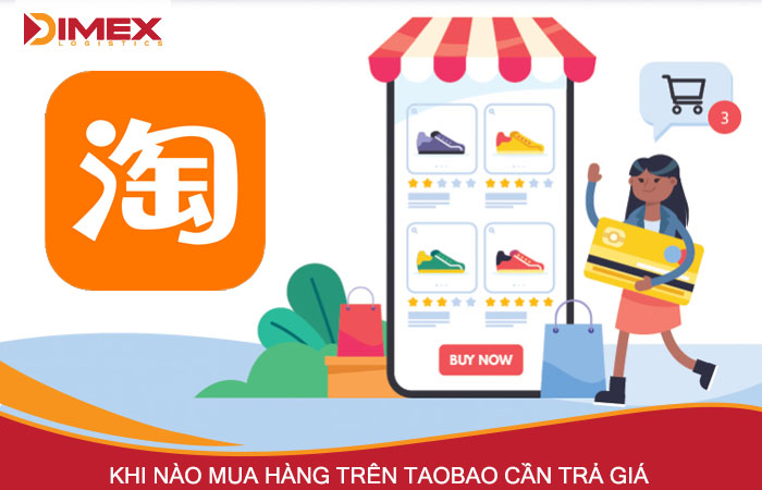 Mua hàng trên Taobao cần biết trả giá