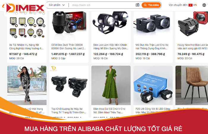 mua hàng trên Alibaba chất lượng tốt giá rẻ